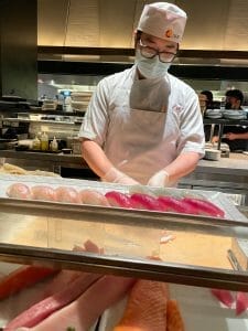 sushi chef at Nobu
