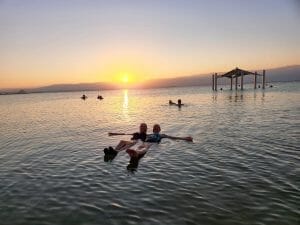 mindy and me at Dead Sea