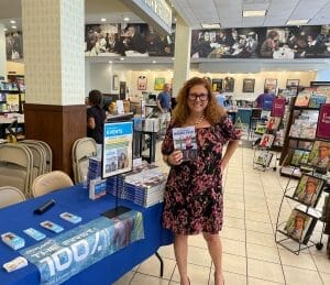 Hilary at the book tour in Boca