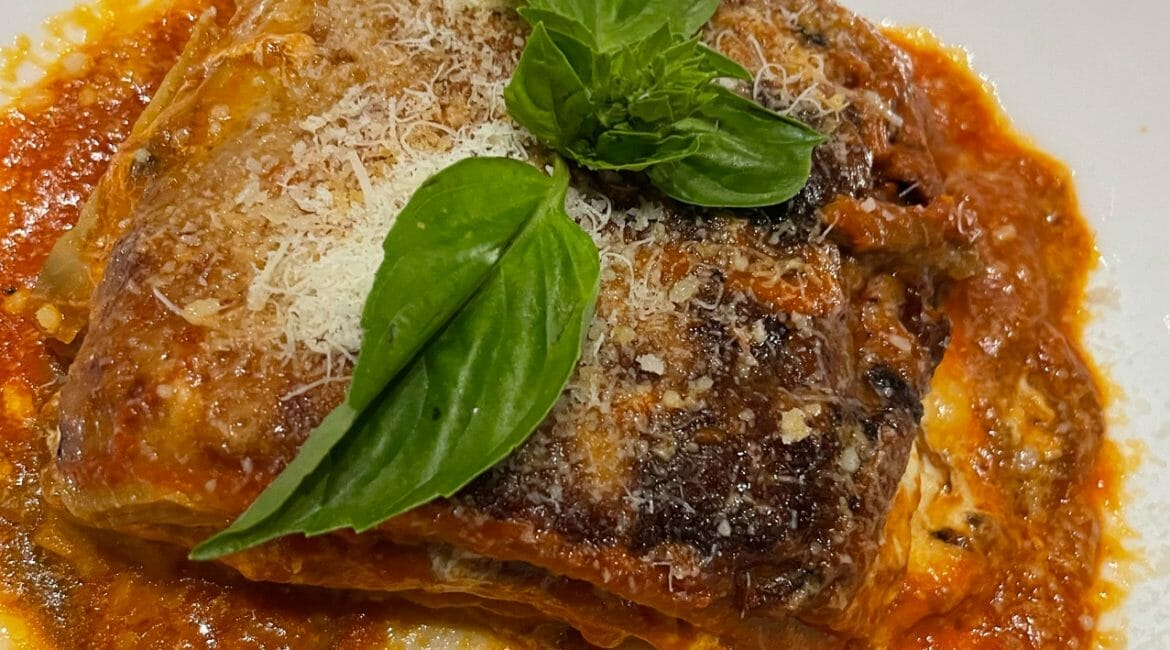 lasagna at Donna Margherita
