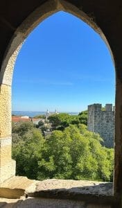 view from castle lisbon