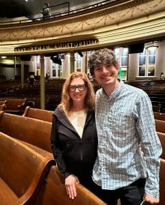 my son and I at the Ryman Auditorium
