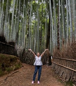 Hilary at the Bamboo Forrest